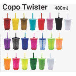 Copo Canudo 480ML Código 1003