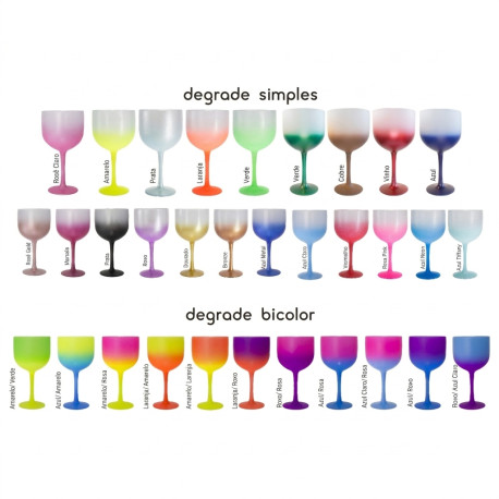 Taça Gin Degradê 580ML Código 1015